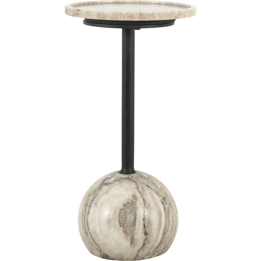 Viola Accent Table by Four Hands. Made from solid marble, iron in a eclectic & global style.