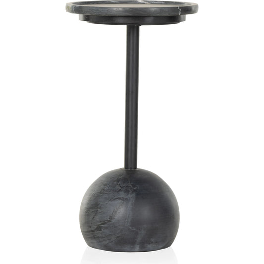 Viola Accent Table by Four Hands. Made from solid marble, iron in a eclectic & global style.