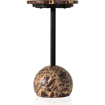 Viola Accent Table by Four Hands. Made from solid marble, iron in a eclectic & global style.