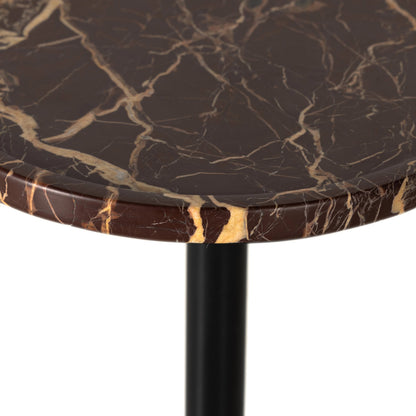 Viola Accent Table by Four Hands. Made from solid marble, iron in a eclectic & global style.