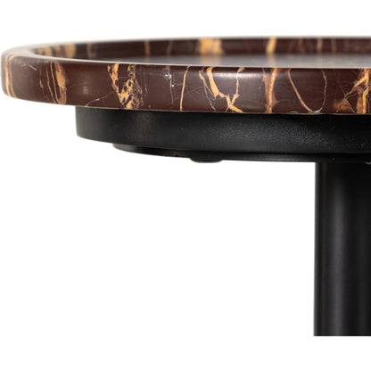 Viola Accent Table by Four Hands. Made from solid marble, iron in a eclectic & global style.