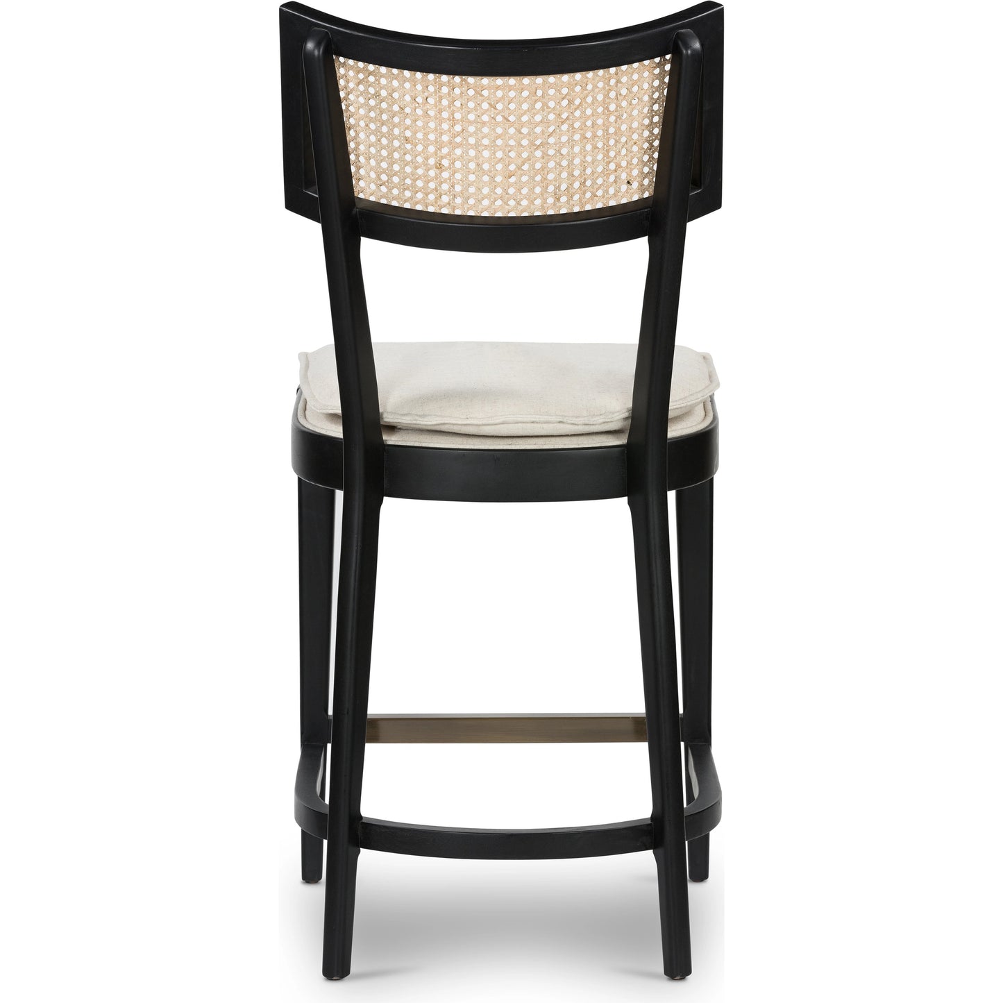063 SI-1980145 | Additional Silo | Britt Counter Stool by Four Hands. Made from 92% polyester, 8% flax, linen, solid nettlewood, iron in a transitional style.
