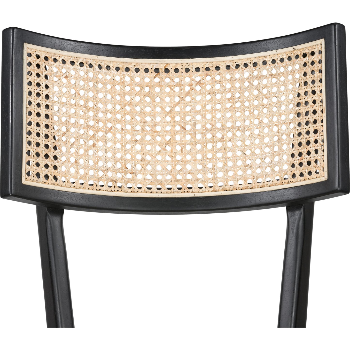 058 SI-1980145 | Closeup | Britt Counter Stool by Four Hands. Made from 92% polyester, 8% flax, linen, solid nettlewood, iron in a transitional style.