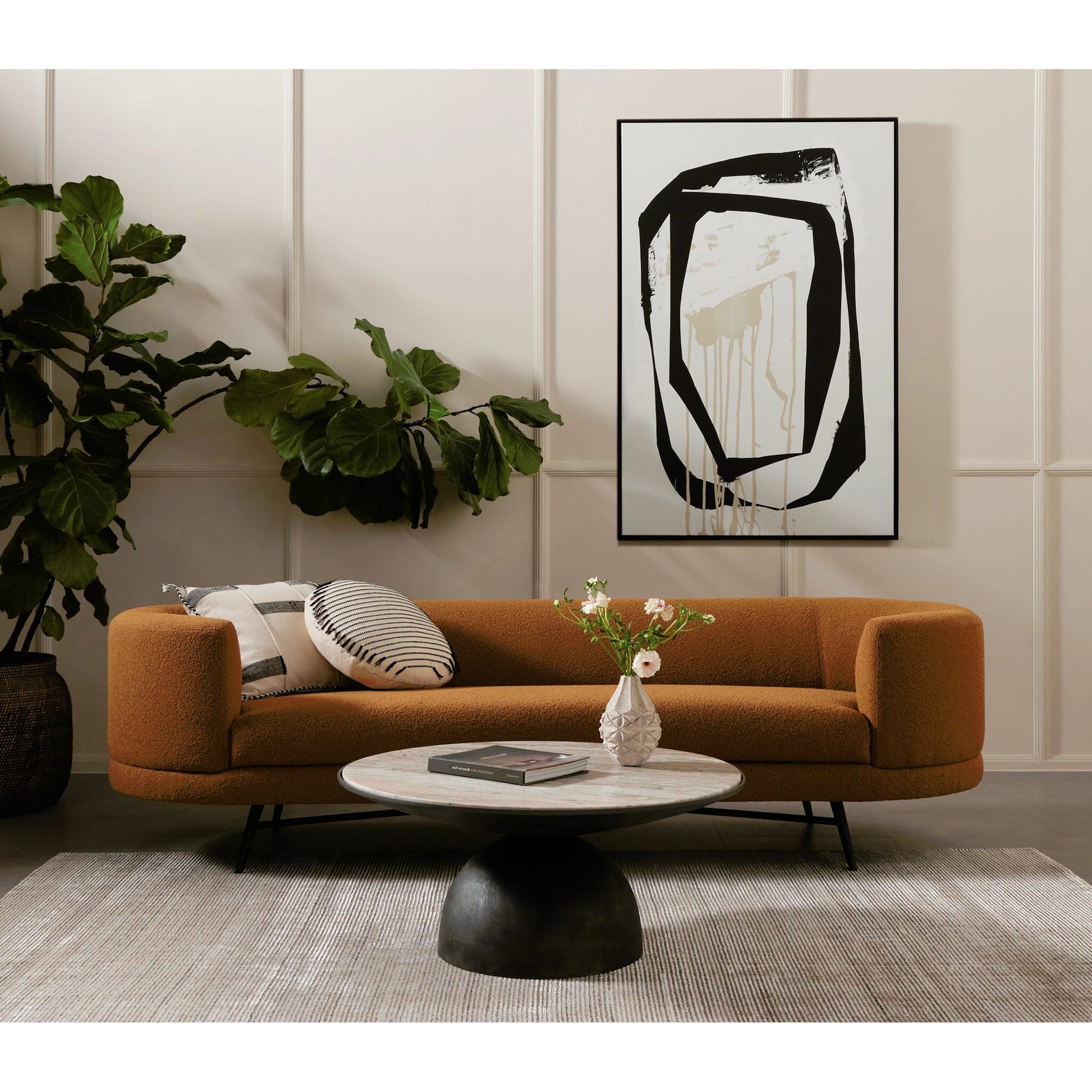 Corbett Coffee Table by Four Hands. Made from solid marble, aluminum, engineered hardwood in a eclectic & global style.