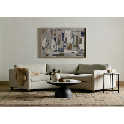 Corbett Coffee Table by Four Hands. Made from solid marble, aluminum, engineered hardwood in a eclectic & global style.