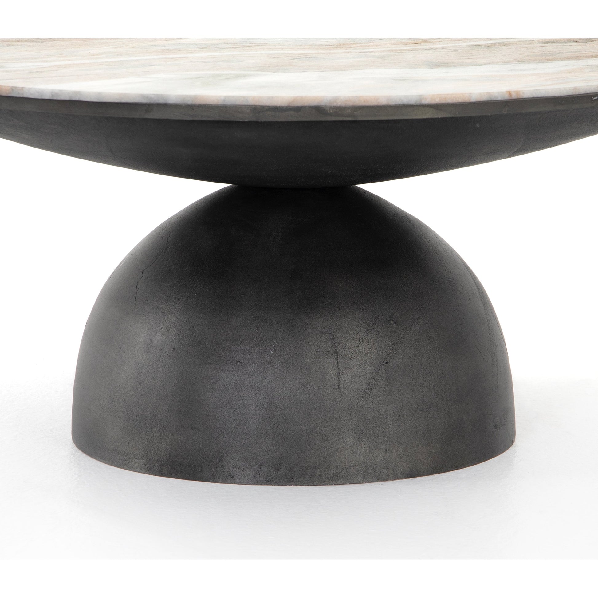 Corbett Coffee Table by Four Hands. Made from solid marble, aluminum, engineered hardwood in a eclectic & global style.