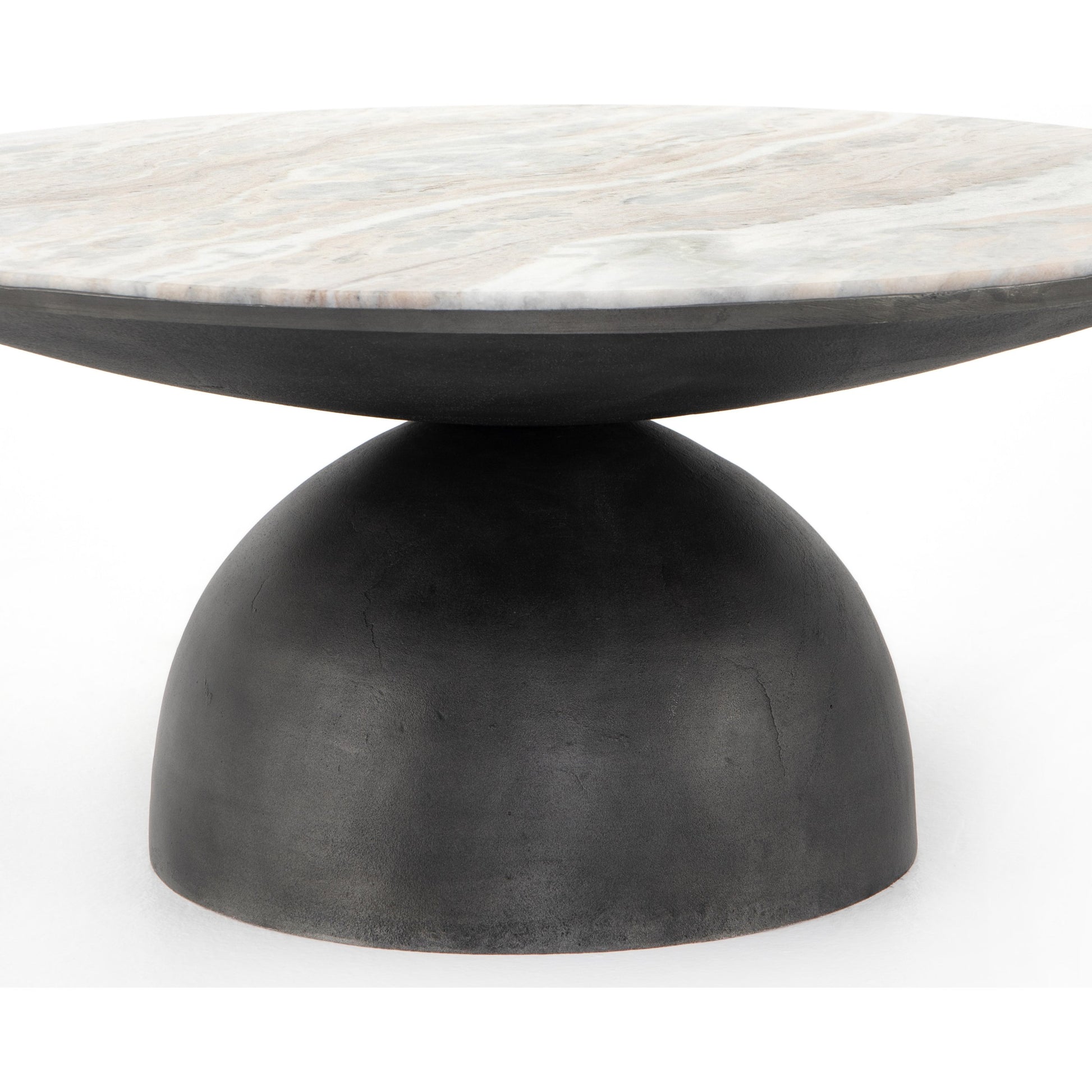 Corbett Coffee Table by Four Hands. Made from solid marble, aluminum, engineered hardwood in a eclectic & global style.