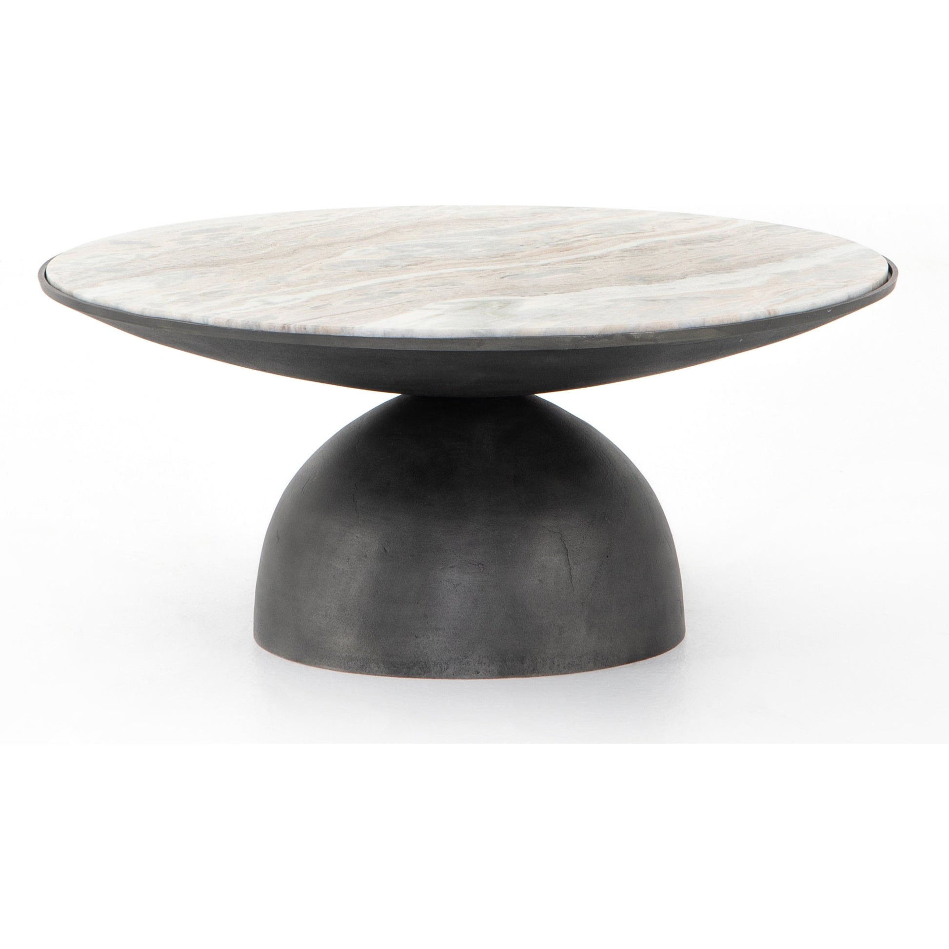 Corbett Coffee Table by Four Hands. Made from solid marble, aluminum, engineered hardwood in a eclectic & global style.