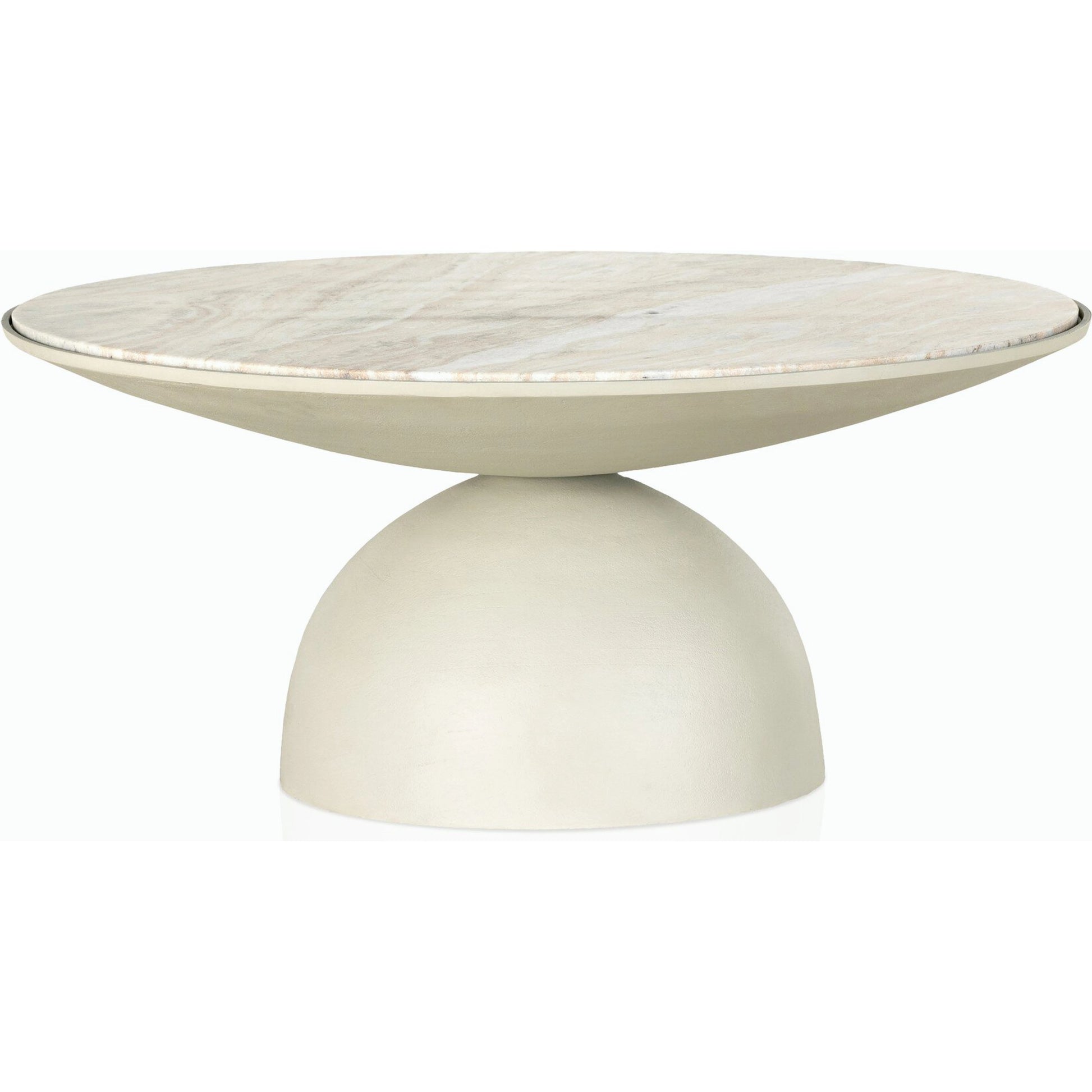 Corbett Coffee Table by Four Hands. Made from solid marble, aluminum, engineered hardwood in a eclectic & global style.