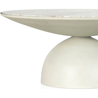 Corbett Coffee Table by Four Hands. Made from solid marble, aluminum, engineered hardwood in a eclectic & global style.
