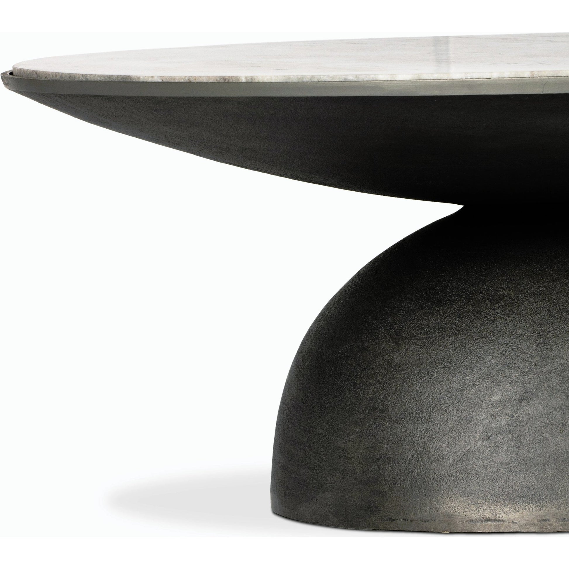 Corbett Coffee Table by Four Hands. Made from solid marble, aluminum, engineered hardwood in a eclectic & global style.