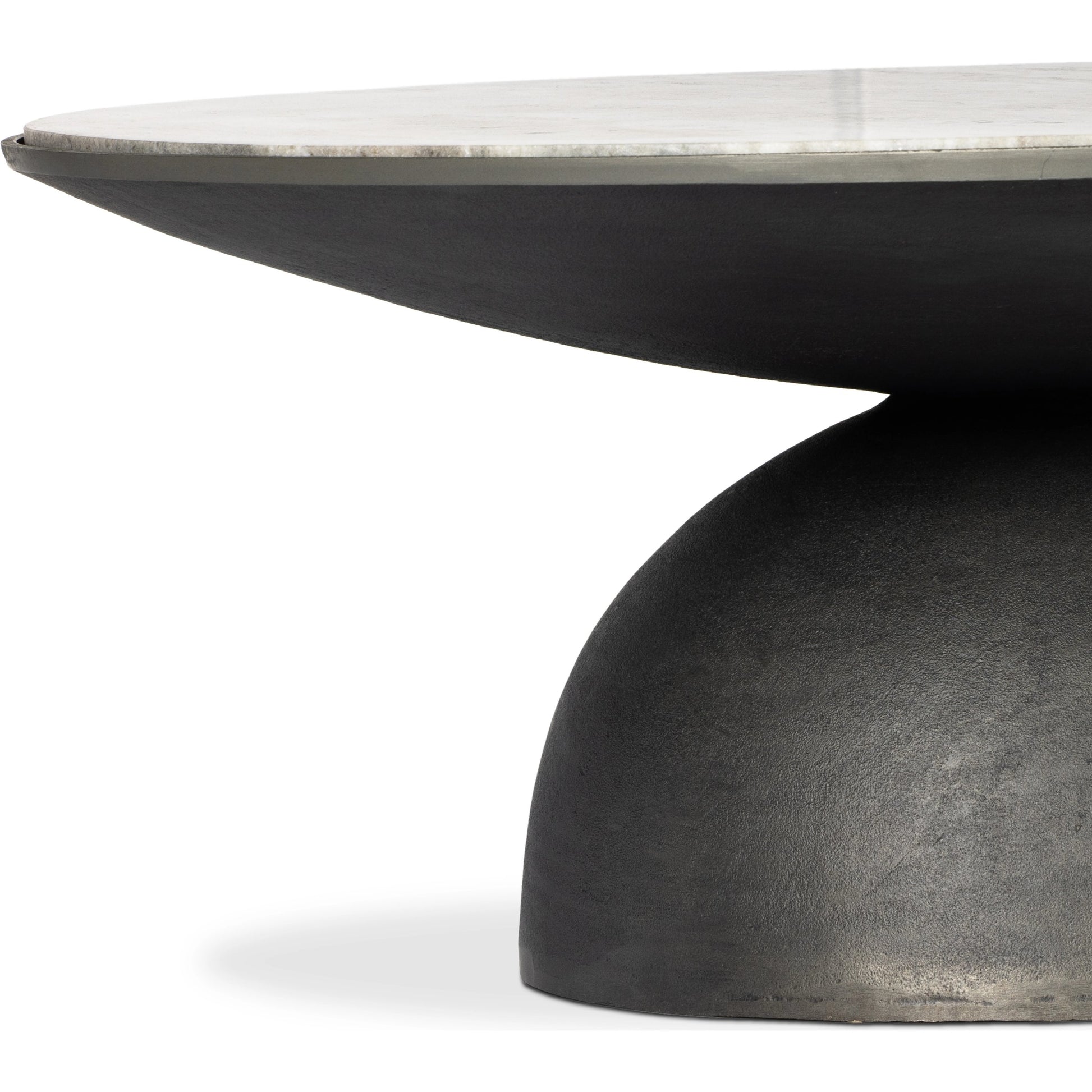 Corbett Coffee Table by Four Hands. Made from solid marble, aluminum, engineered hardwood in a eclectic & global style.