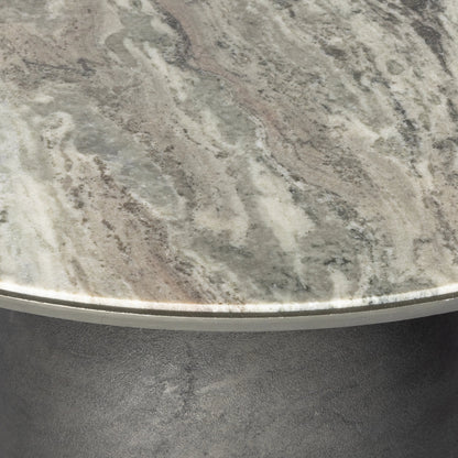 Corbett Coffee Table by Four Hands. Made from solid marble, aluminum, engineered hardwood in a eclectic & global style.