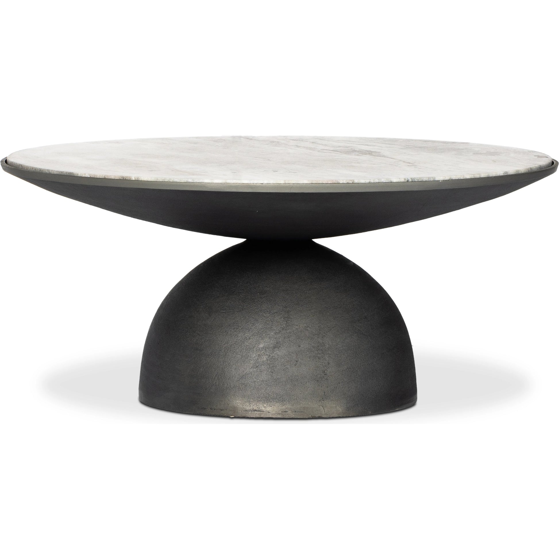 Corbett Coffee Table by Four Hands. Made from solid marble, aluminum, engineered hardwood in a eclectic & global style.
