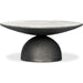 Corbett Coffee Table by Four Hands. Made from solid marble, aluminum, engineered hardwood in a eclectic & global style.