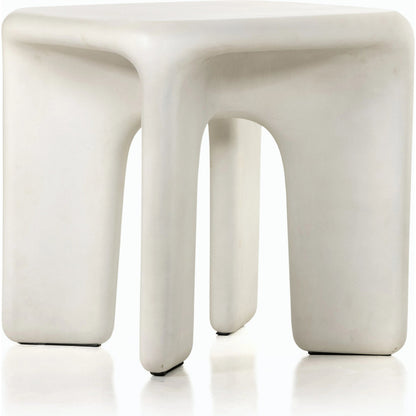 Dante End Table by Four Hands in white. Made from unique in a modern style.