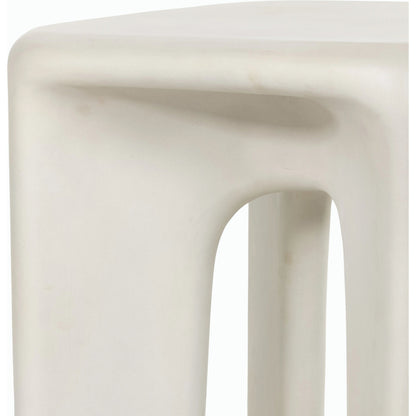 Dante End Table by Four Hands in white. Made from unique in a modern style.
