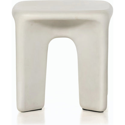 Dante End Table by Four Hands in white. Made from unique in a modern style.