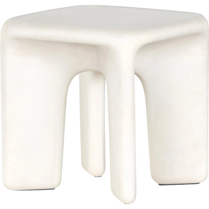 Dante End Table by Four Hands in white. Made from unique in a modern style.