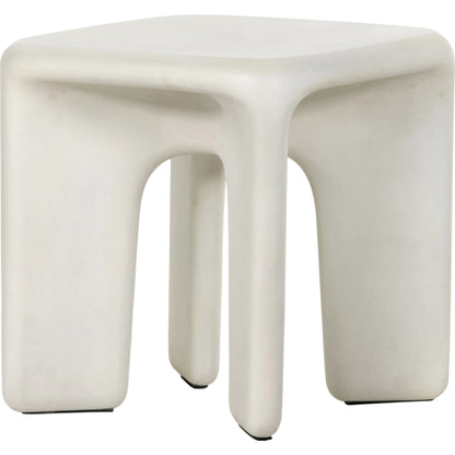 Dante End Table by Four Hands in white. Made from unique in a modern style.