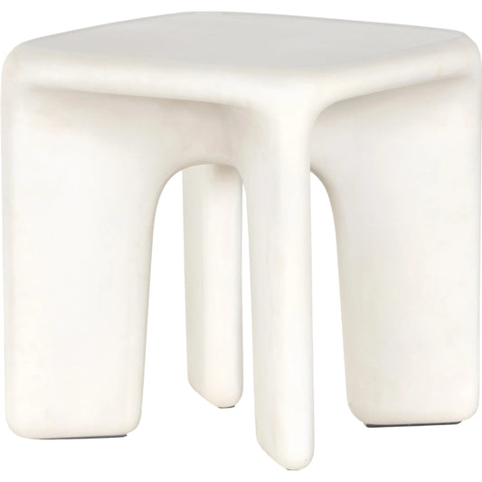 Dante End Table by Four Hands in white. Made from unique in a modern style.