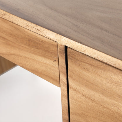 Lunas Executive Desk by Four Hands. Made from unique in a rustic style.