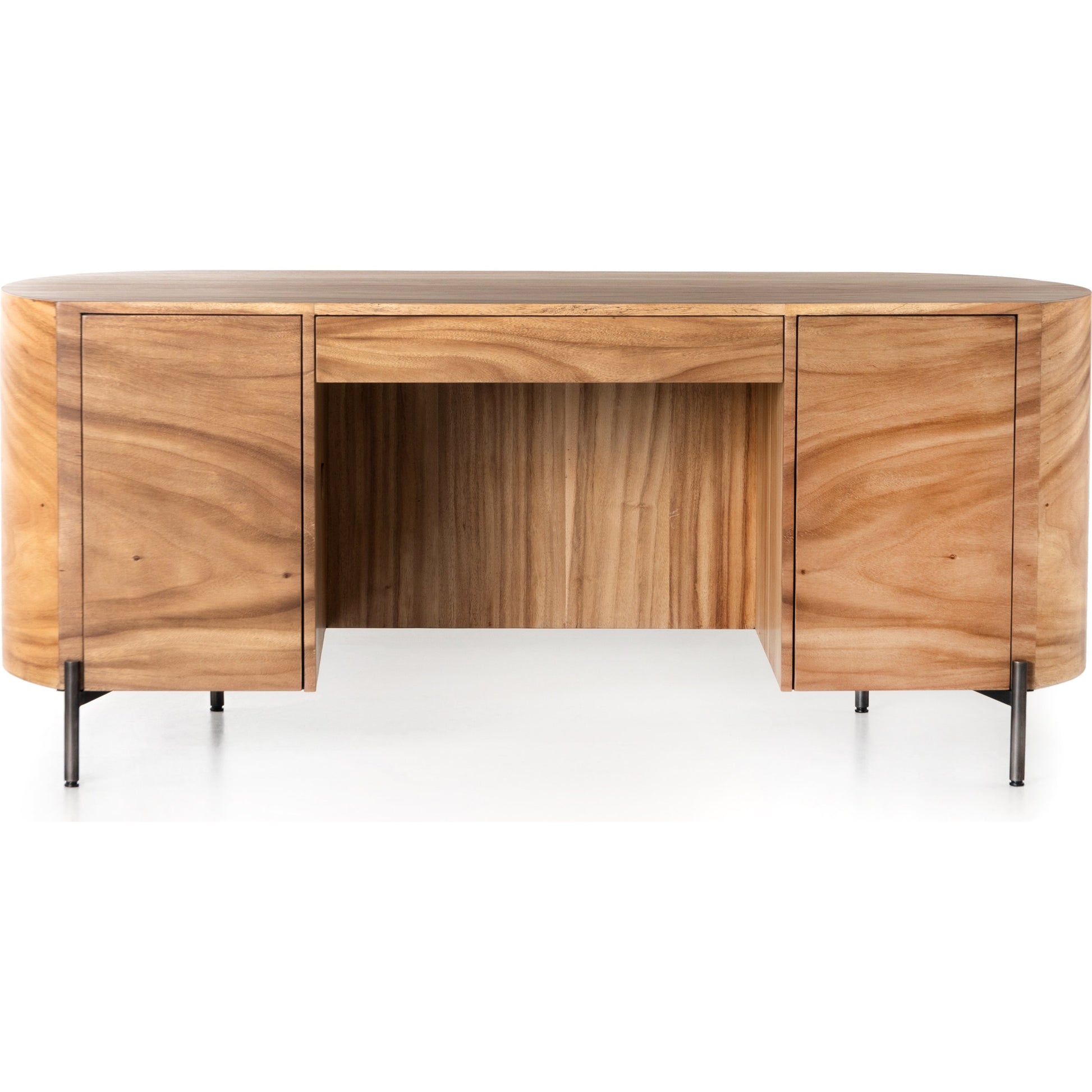 Lunas Executive Desk by Four Hands. Made from unique in a rustic style.