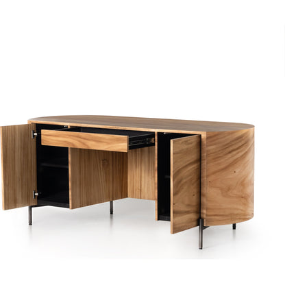 Lunas Executive Desk by Four Hands. Made from unique in a rustic style.