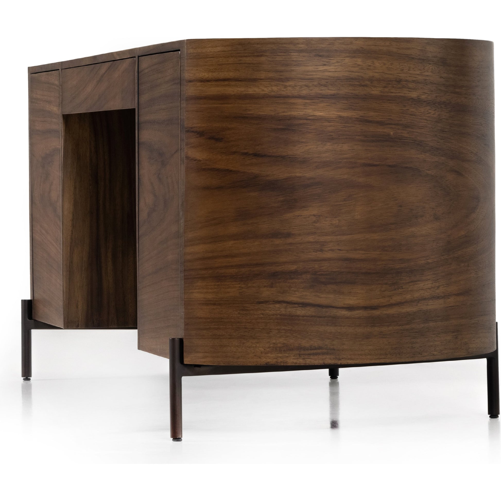 Lunas Executive Desk by Four Hands. Made from unique in a rustic style.