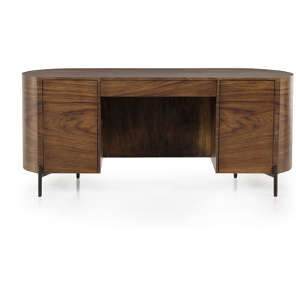 Lunas Executive Desk by Four Hands. Made from unique in a rustic style.