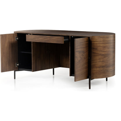 Lunas Executive Desk by Four Hands. Made from unique in a rustic style.