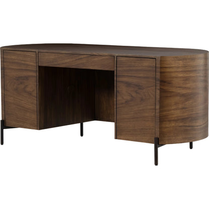 Lunas Executive Desk by Four Hands. Made from unique in a rustic style.