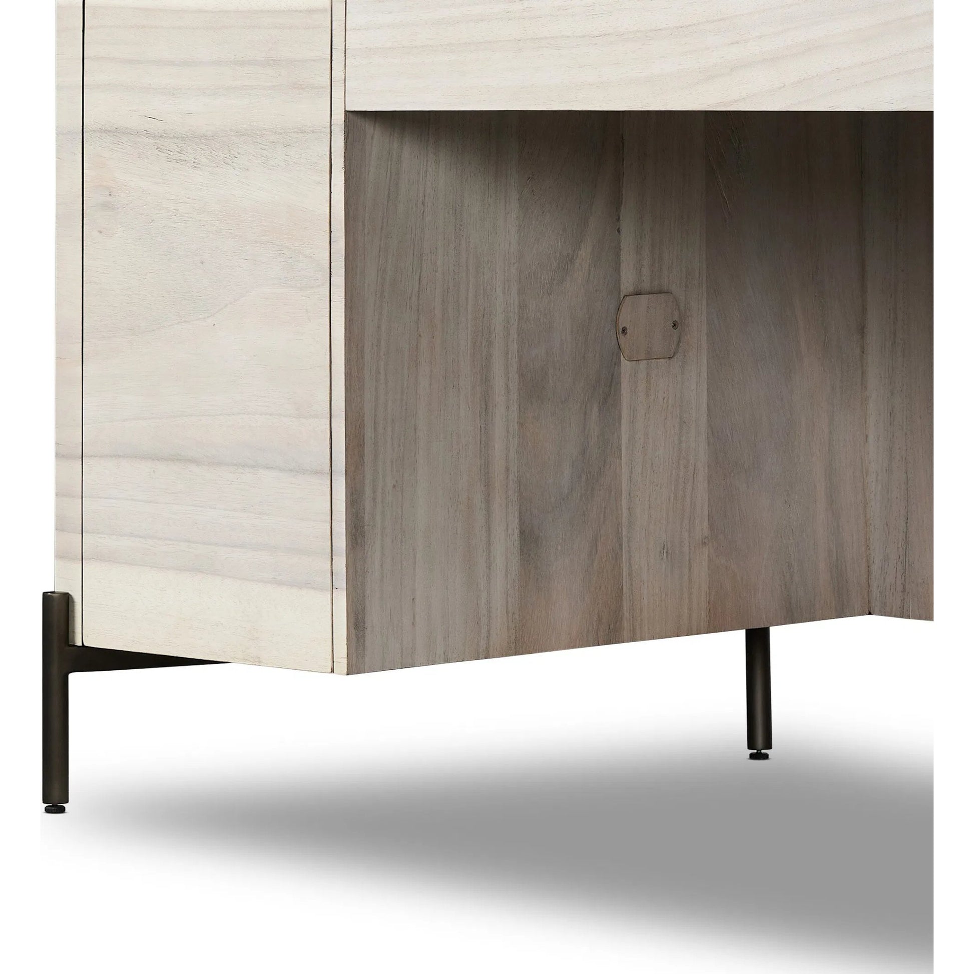 Lunas Executive Desk by Four Hands. Made from unique in a rustic style.
