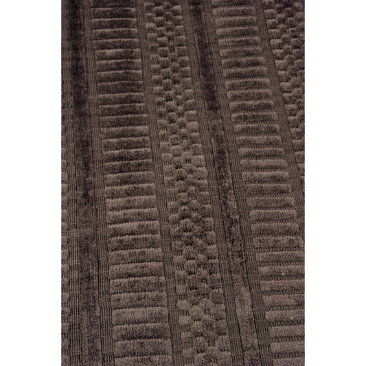 Addison 2242 Rug by Exquisite Rugs in brown. Made from bamboo silk in a unique style.