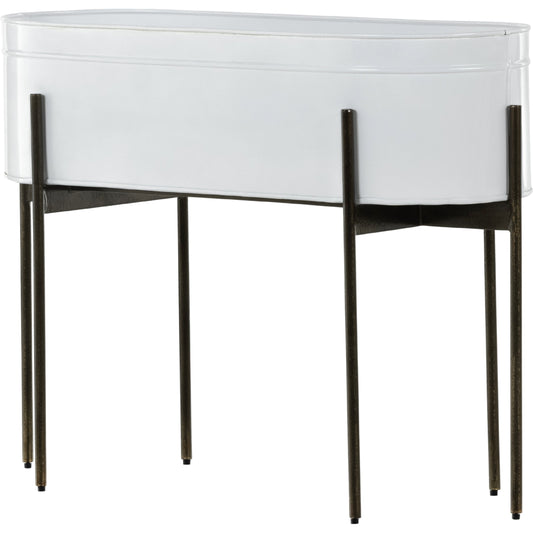 Jed Planter by Four Hands. Made from iron in a transitional style.
