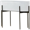 Weathered Brass, White High Gloss