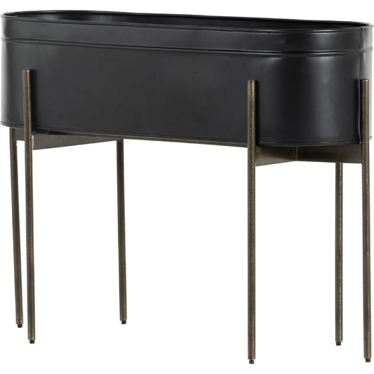 Jed Planter by Four Hands. Made from iron in a transitional style.