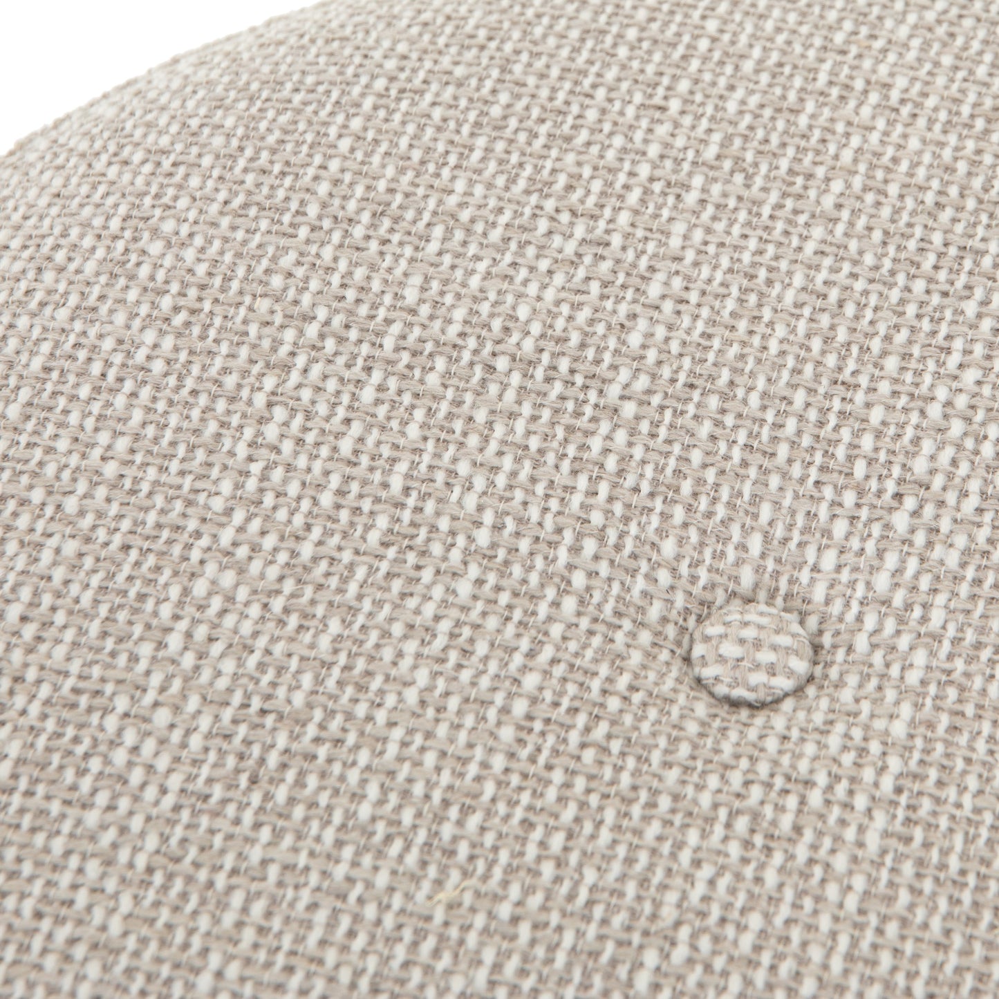 016 SI-1715131 | Closeup | Edwyn Accent Stool by Four Hands in gibson wheat, vintage sienna, gunmetal. Made from 97% polyester, 3% acrylic, solid beech, iron in a modern style.