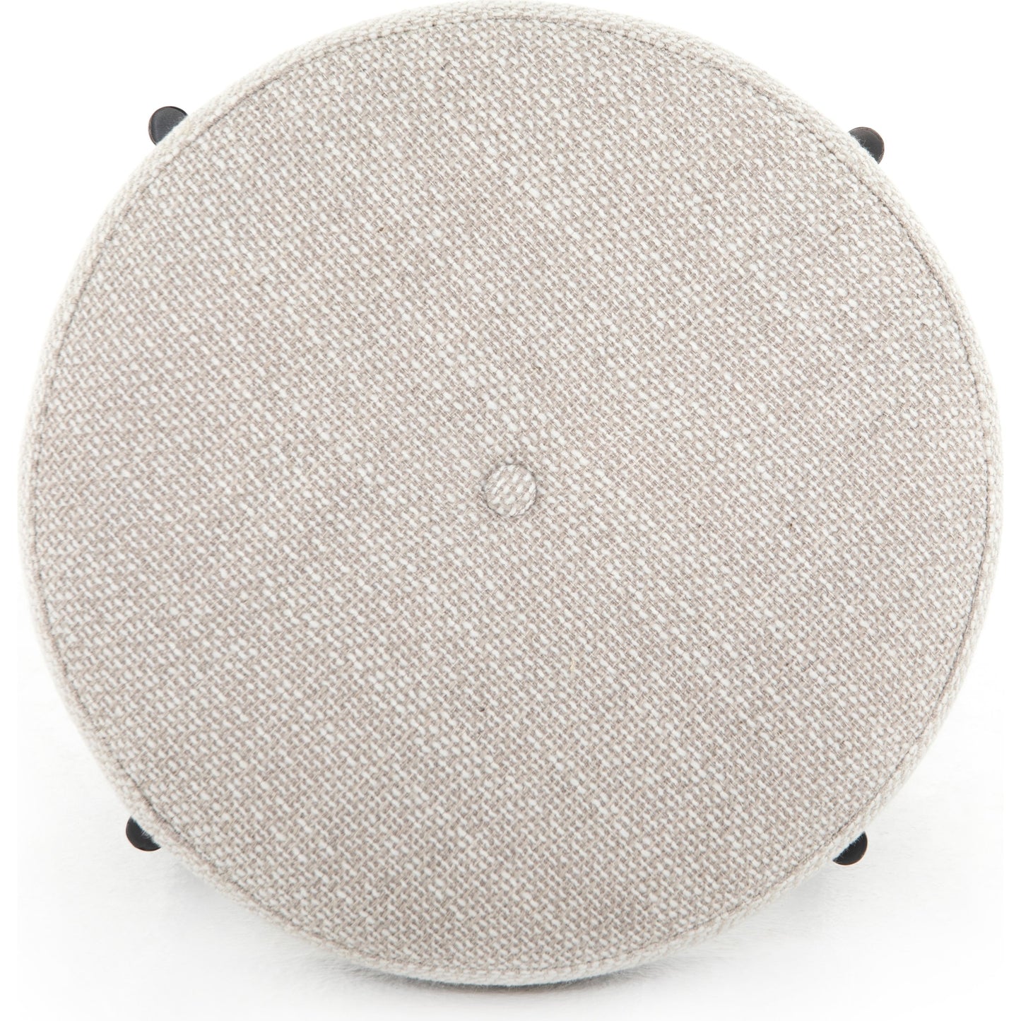 003 SI-1715131 | Additional Silo | Edwyn Accent Stool by Four Hands in gibson wheat, vintage sienna, gunmetal. Made from 97% polyester, 3% acrylic, solid beech, iron in a modern style.