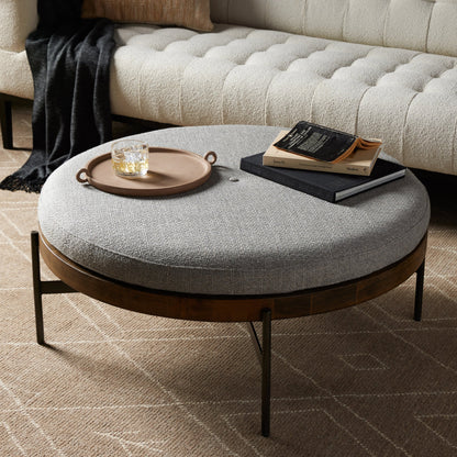 Edwyn Large Ottoman by Four Hands. Made from unique in a modern style.