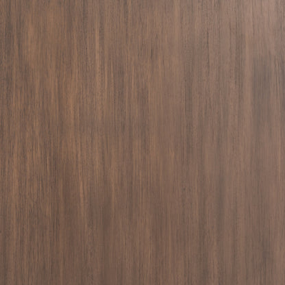 Stark Sideboard by Four Hands in warm espresso, warm espresso veneer, light antique brass and warm espresso, antique brass. Made from mahogany veneer, solid mahogany in a modern style.