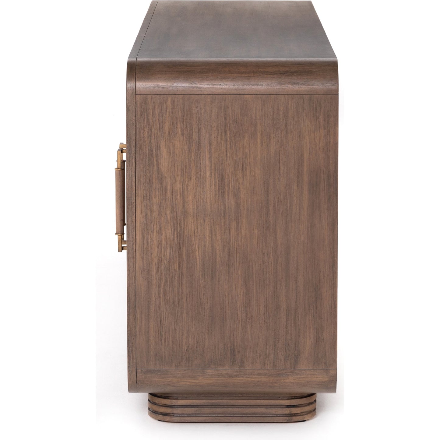 004 SI-1716842 | Additional Silo | Stark Sideboard by Four Hands in warm espresso, warm espresso veneer, light antique brass and warm espresso, antique brass. Made from mahogany veneer, solid mahogany in a modern style.