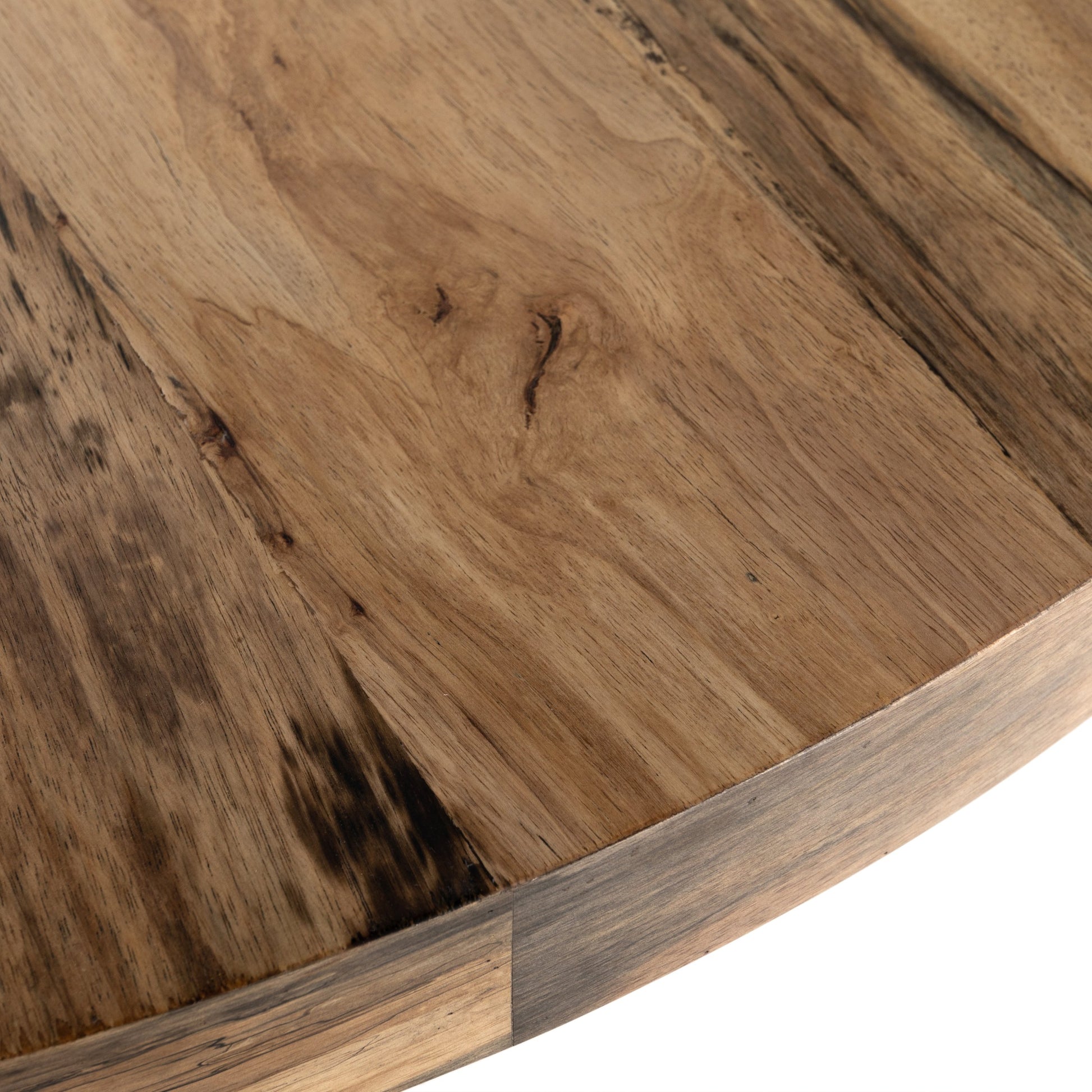 Hudson Round Dining Table by Four Hands. Made from unique in a rustic style.