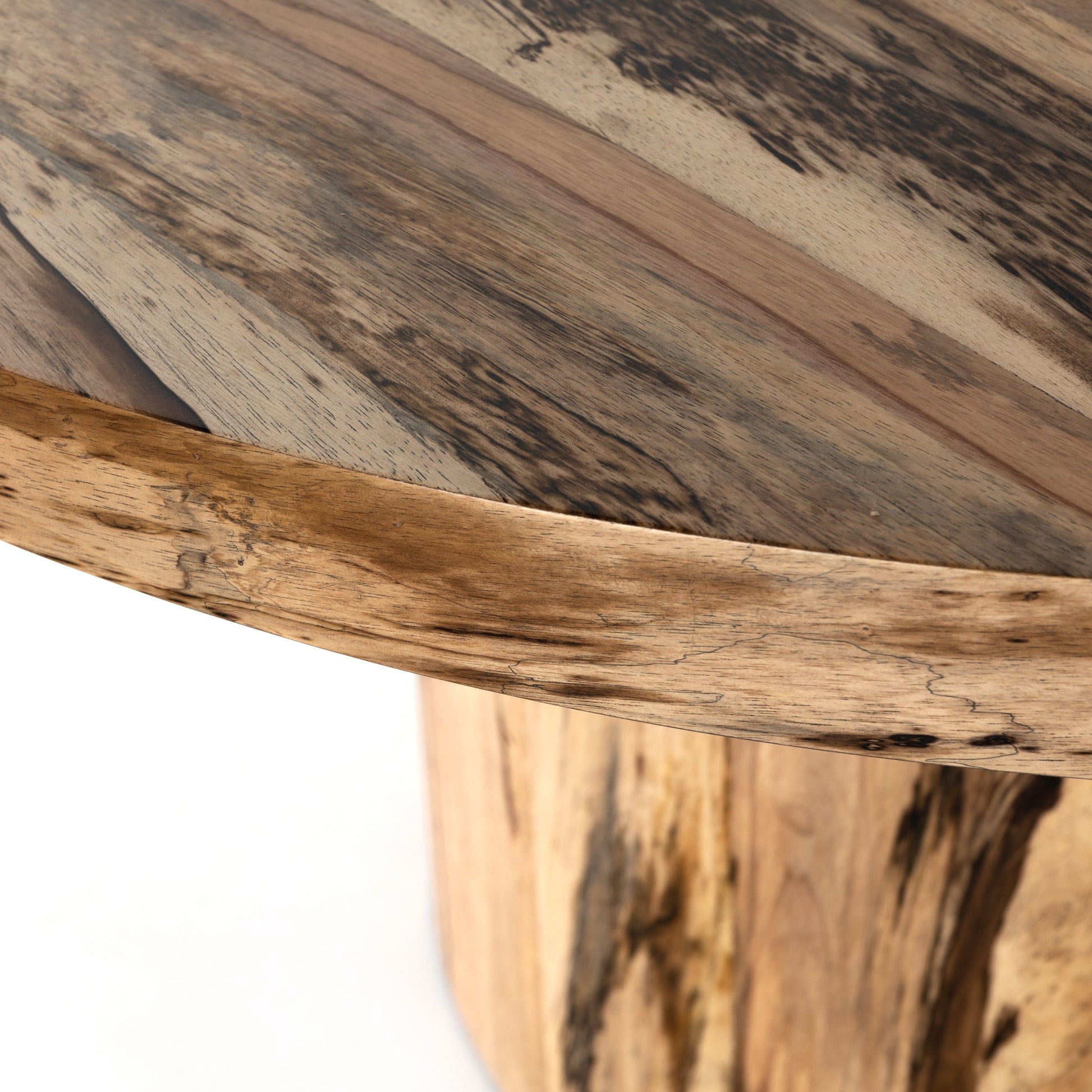 Hudson Round Dining Table by Four Hands. Made from unique in a rustic style.