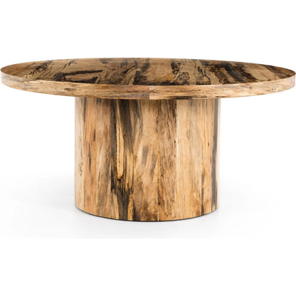 Hudson Round Dining Table by Four Hands. Made from unique in a rustic style.