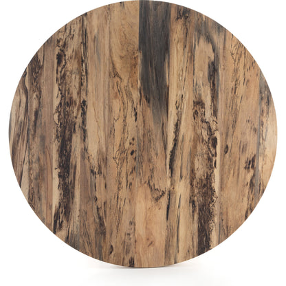 Hudson Round Dining Table by Four Hands. Made from unique in a rustic style.
