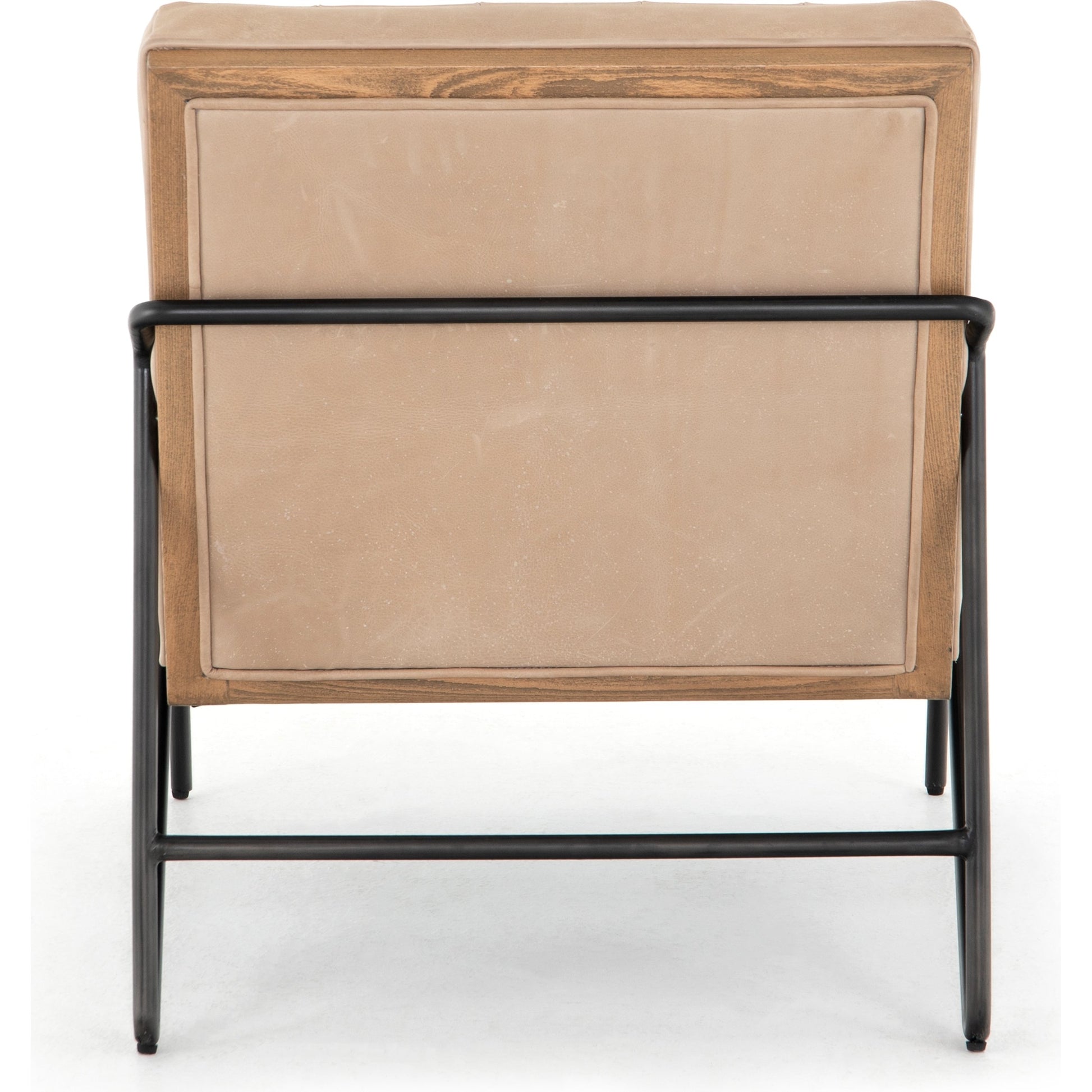 Romy Chair by Four Hands in neutral fleck. Made from 60% polyester, 40% acrylic, solid beech, iron in a modern style.