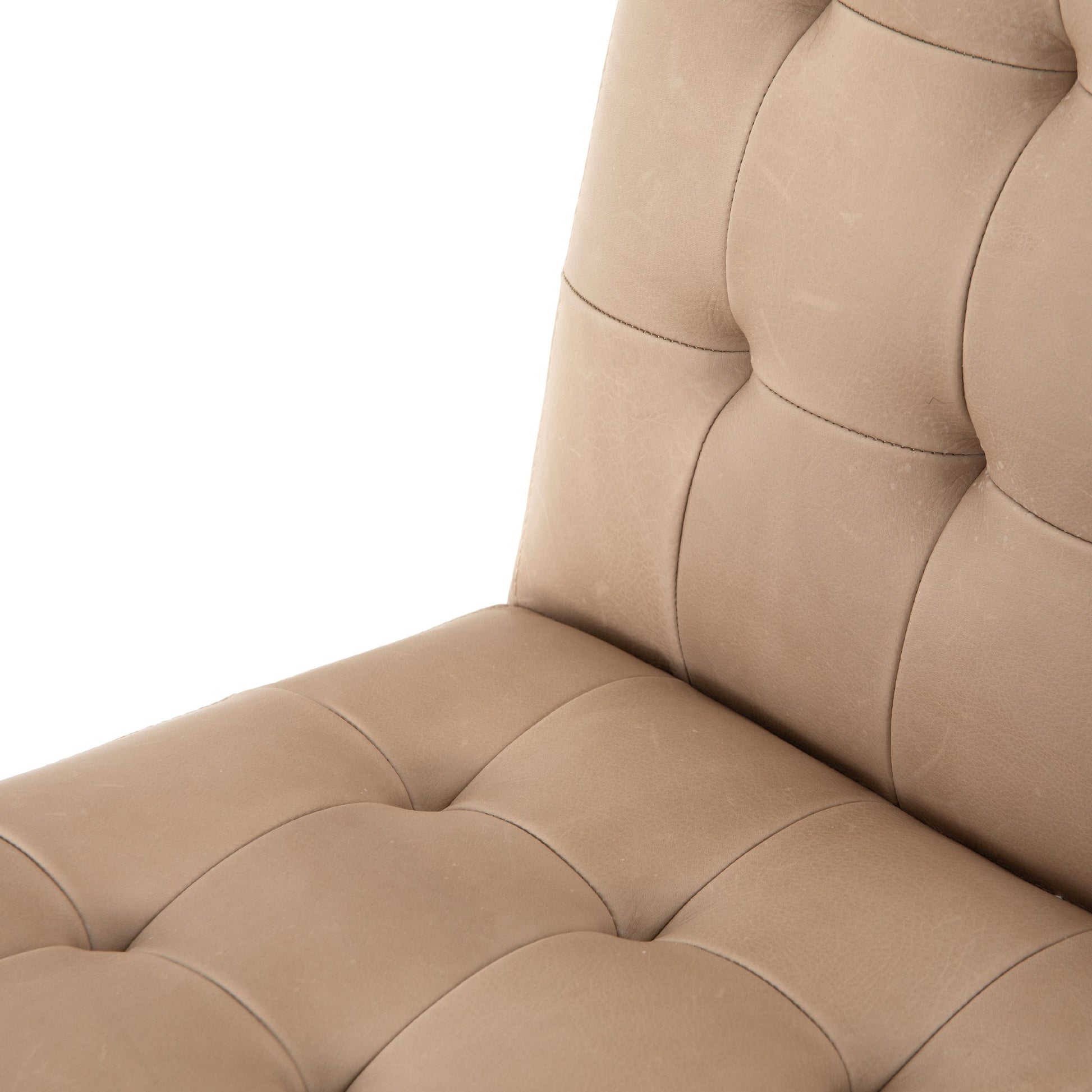 Romy Chair by Four Hands in neutral fleck. Made from 60% polyester, 40% acrylic, solid beech, iron in a modern style.