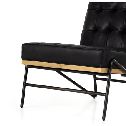 Romy Chair by Four Hands in neutral fleck. Made from 60% polyester, 40% acrylic, solid beech, iron in a modern style.