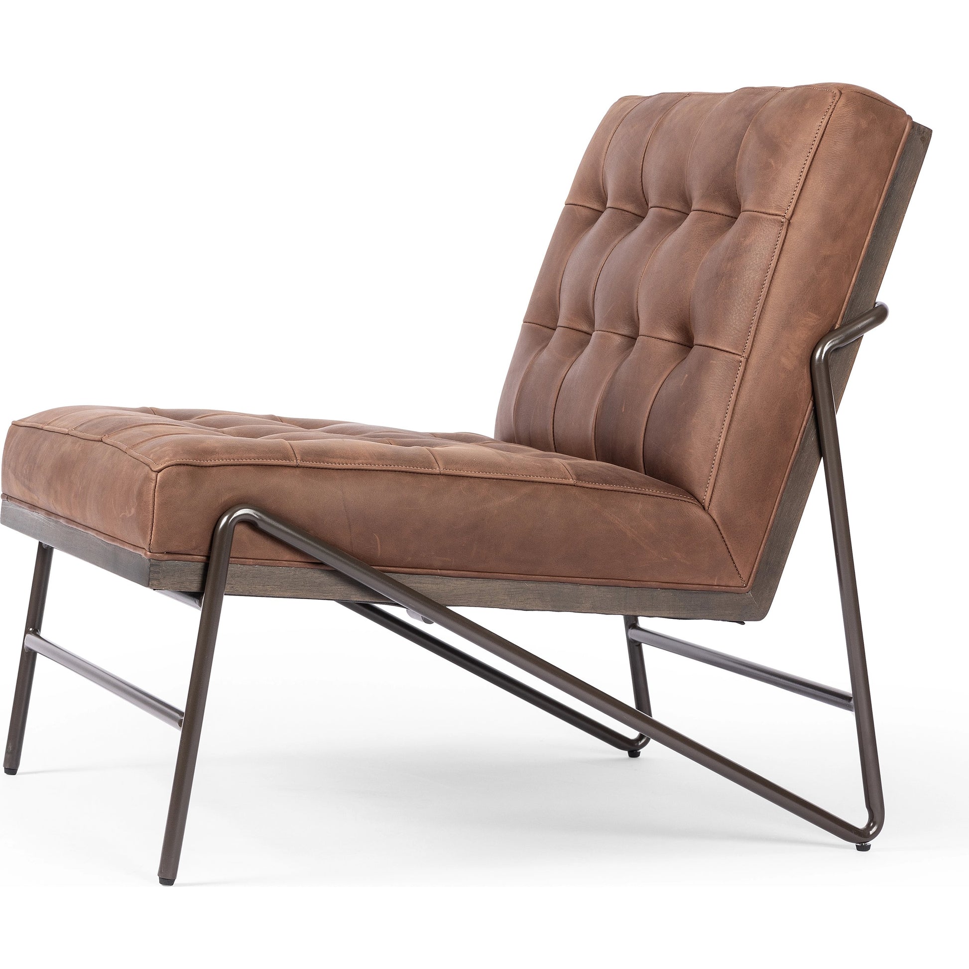 Romy Chair by Four Hands in neutral fleck. Made from 60% polyester, 40% acrylic, solid beech, iron in a modern style.